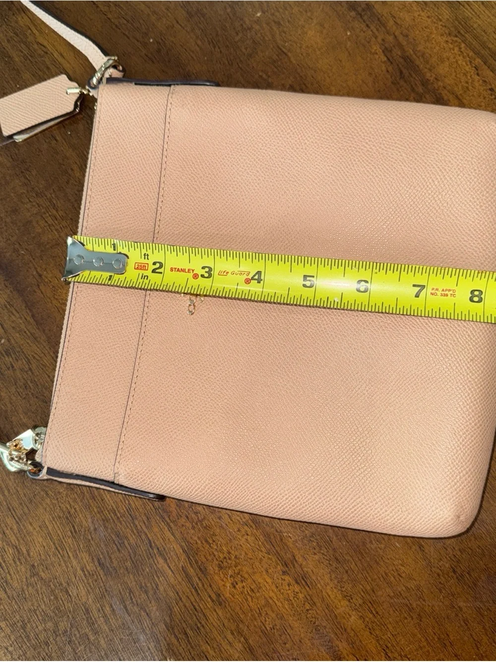 Coach Kitt Messenger Bag Tan Pebbled Leather Crossbody Purse Removable Strap